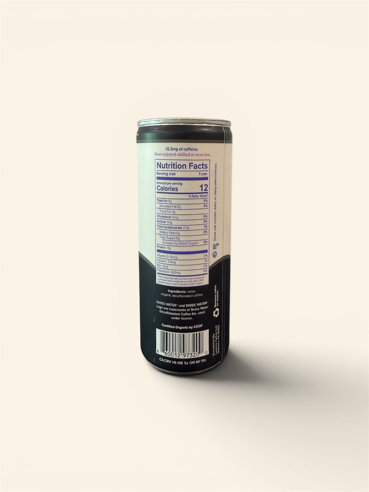 Black Decaf Cold Brew, Unsweetened