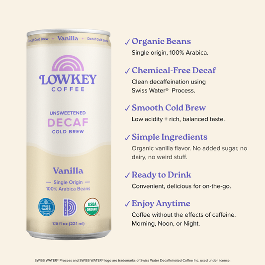 Vanilla Decaf Cold Brew, Unsweetened